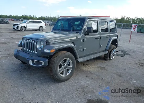 2020 Jeep Wrangler Unlimited Sahara 4X4 z USA, uszkodzony, nr VIN 1C4HJXEN5LW164276